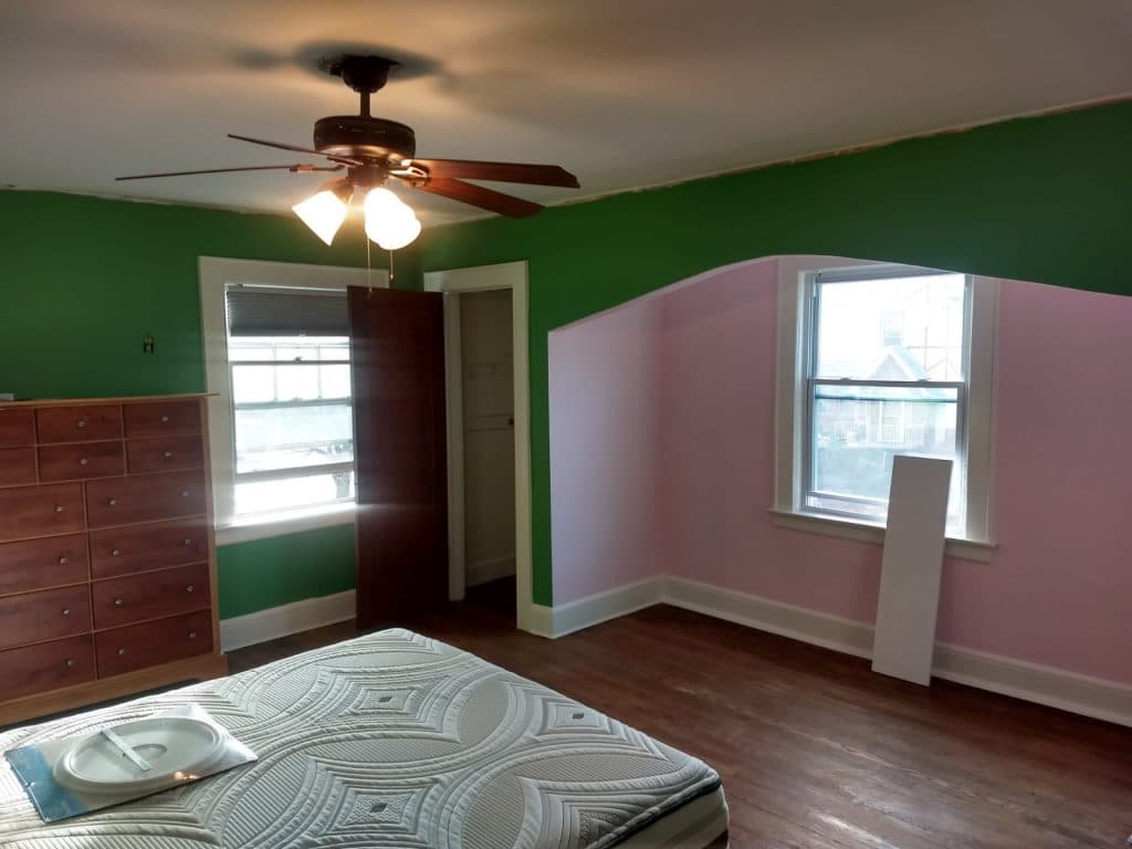 Bedroom Before professional painters